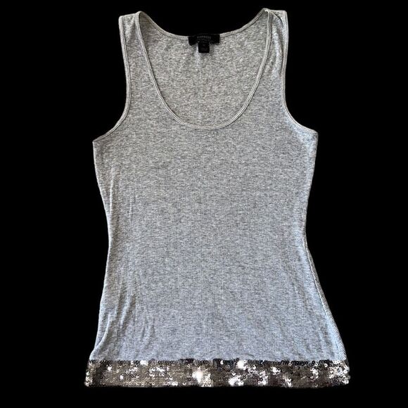 Express Sequin Hem Tank! - Picture 3 of 9
